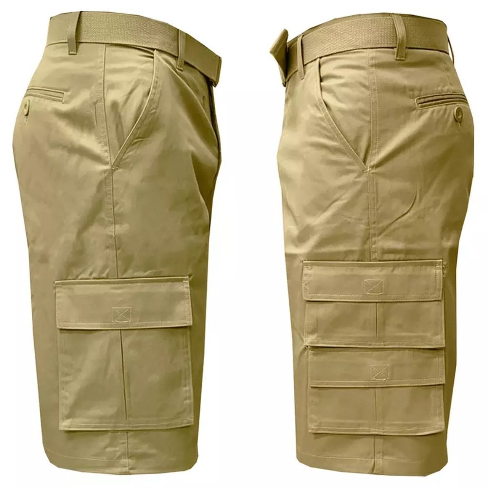 Men's 7-Pocket Belted 13 Cargo Shorts